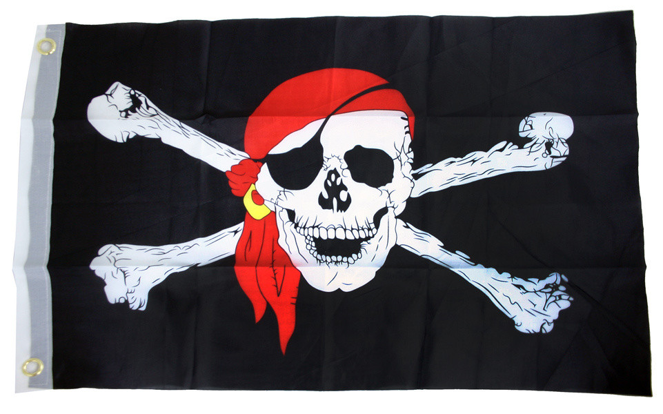 Vlajka pirátská  40x60cm