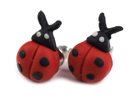 Náušnice FIMO LADYBIRD (1 pár)