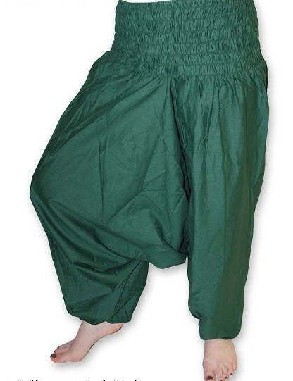 Zelené kalhoty šaravary jb-026ze