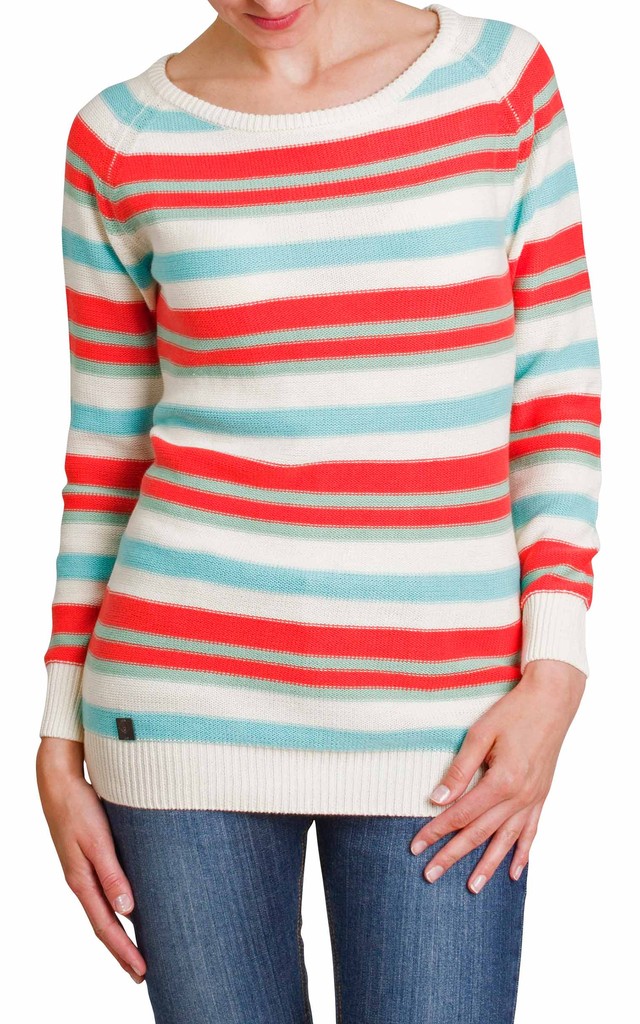 Dámský svetr Stripy Ladies´ Jumper White