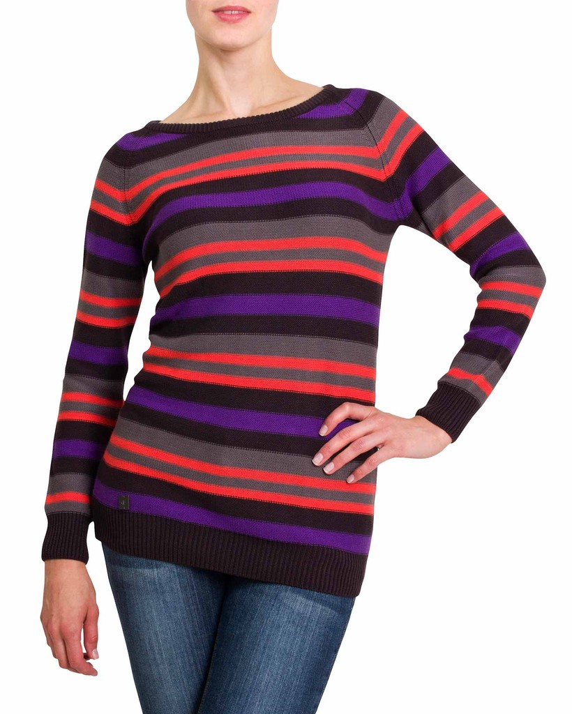 Dámský svetr Stripy Ladies´ Jumper Black