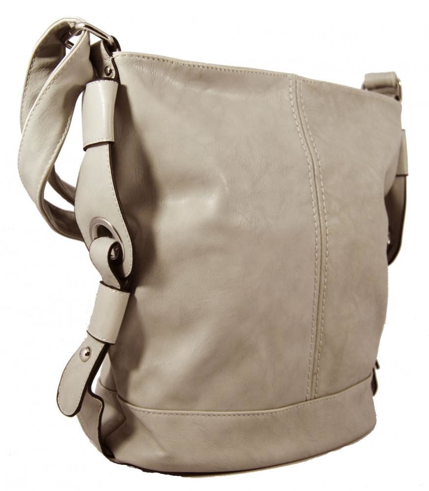 Dámská crossbody kabelka D1050 světlá latté