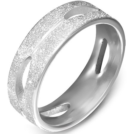 Ocelový dámský prsten