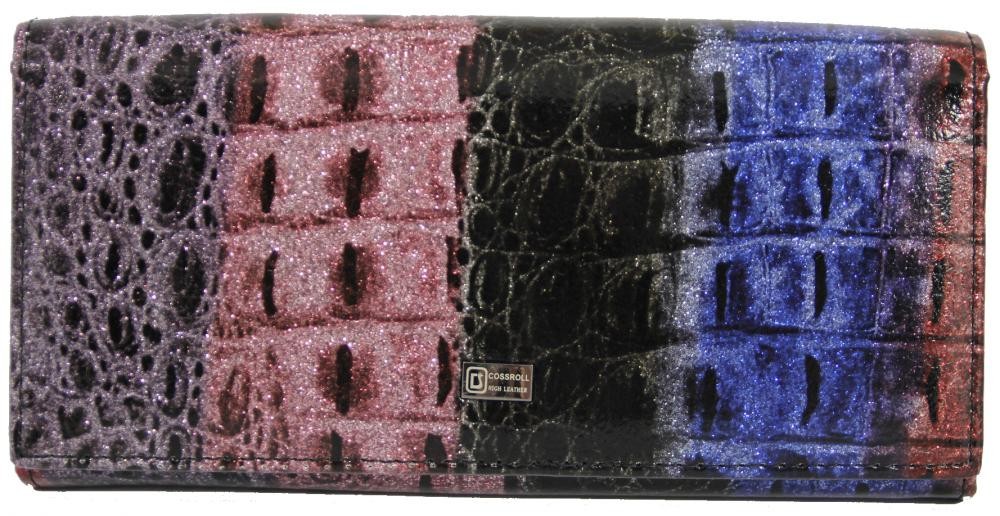 Dámská polokožená peněženka E06-5242 černá