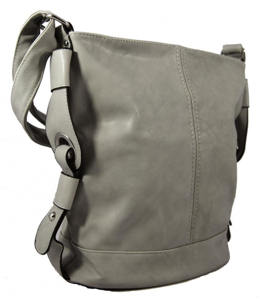 Střední dámská crossbody kabelka D1050 středně šedá