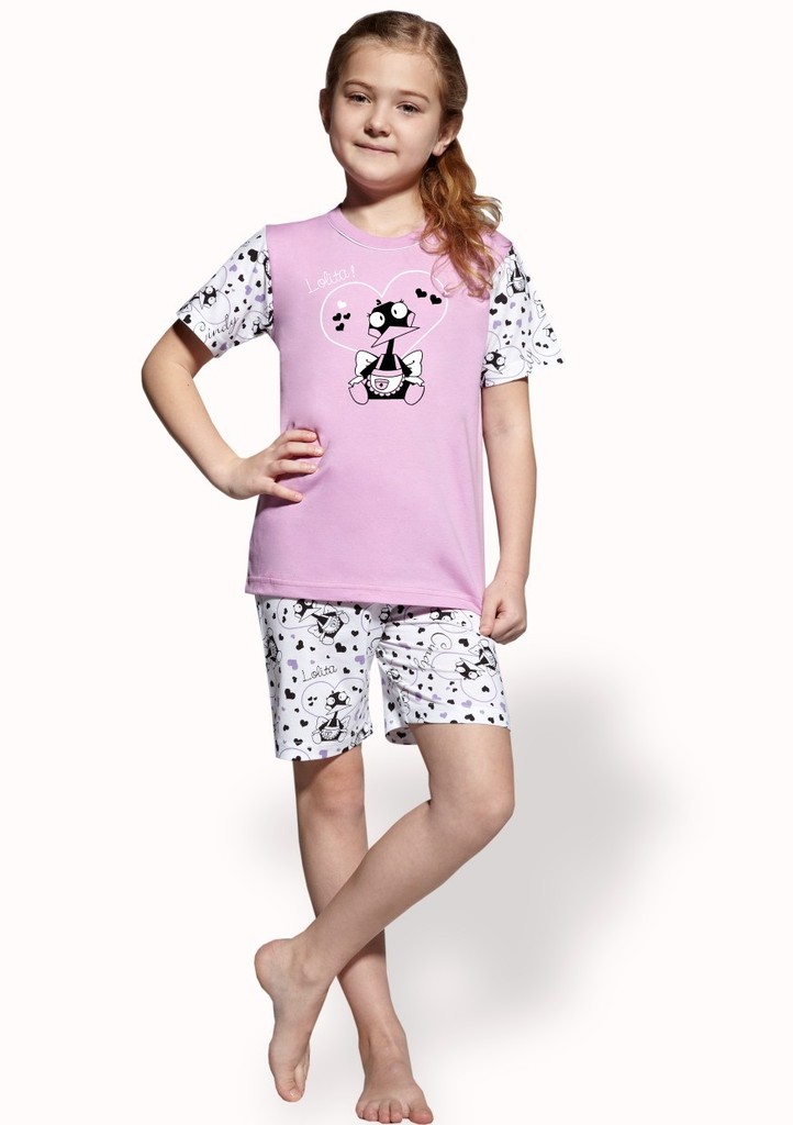 Dětské pyžamo s obrázkem kachničky a kraťasy