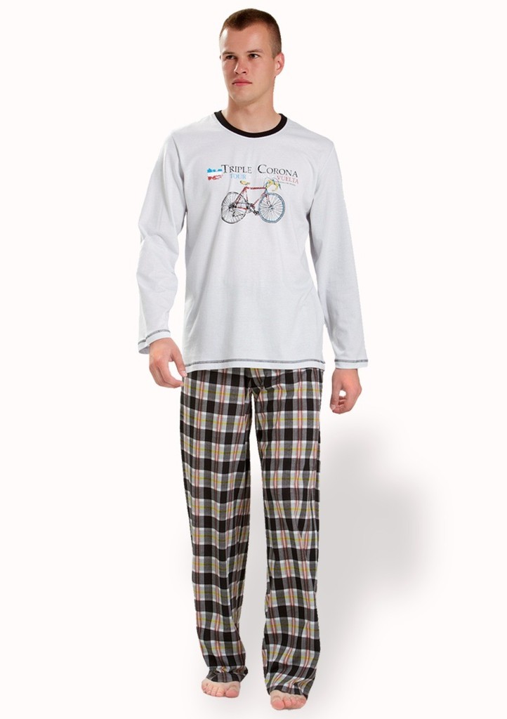 Pánské pyžamo s obrázkem jízdního kola