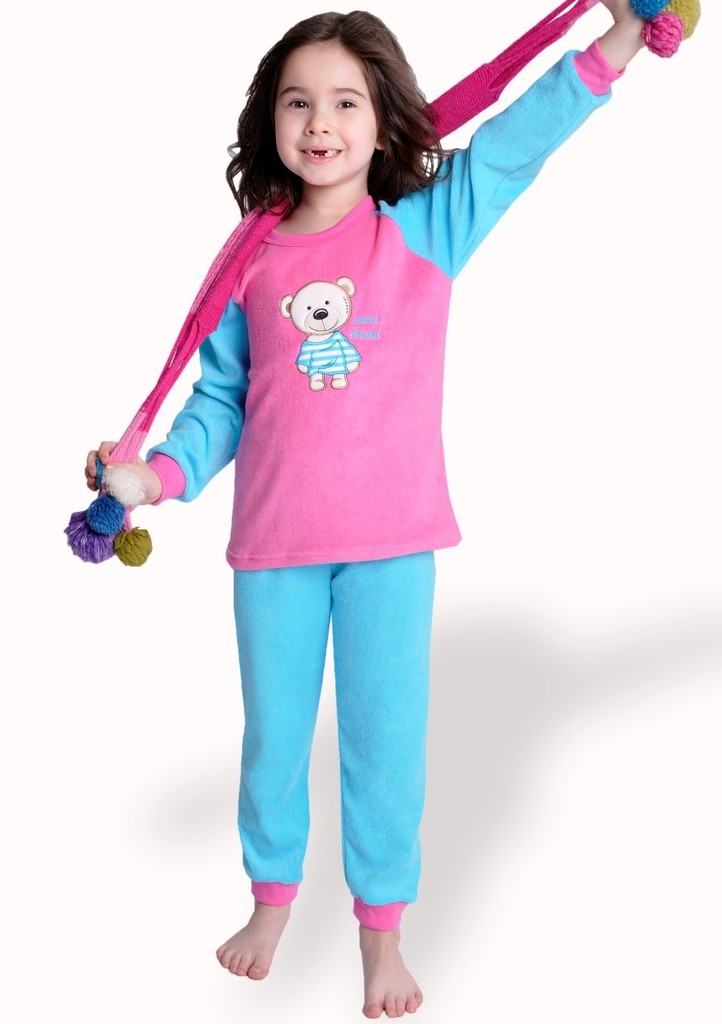 Dětské froté pyžamo s obrázkem medvěda