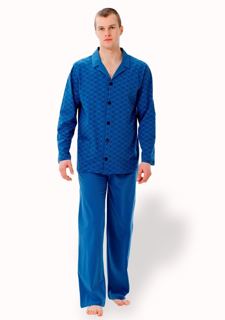 Pánské propínací pyžamo s kapsou