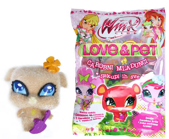 Zvířátko Winx Love&Pet s příslušenstvím