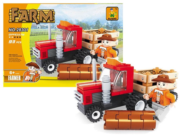 Stavebnice farma traktor, 93 dílů