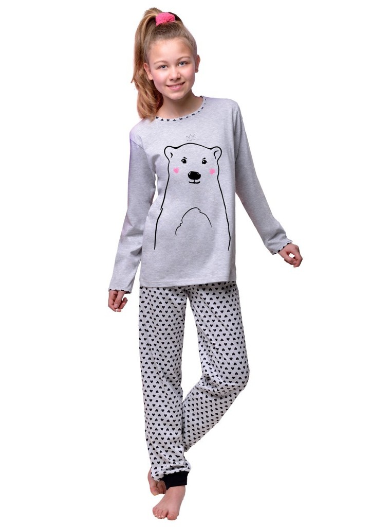 Dívčí pyžamo s obrázkem medvěda