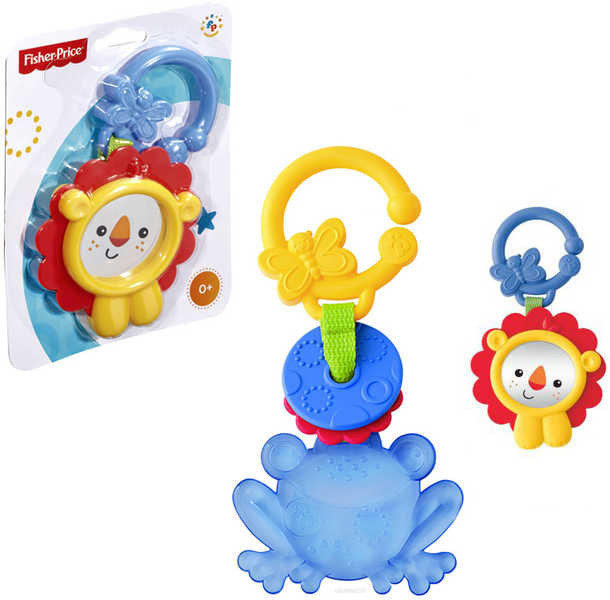 FISHER PRICE Kolekce závěsných chrastítek Lev Žabka