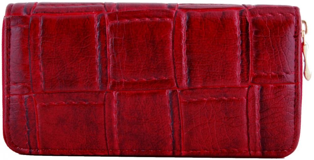Moderní praktická dámská zipová peněženka ZF5055 červená