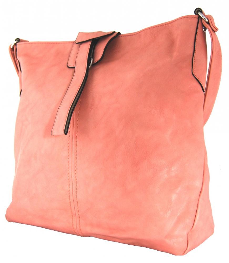 Dámská crossbody kabelka D1091 pastelová růžová