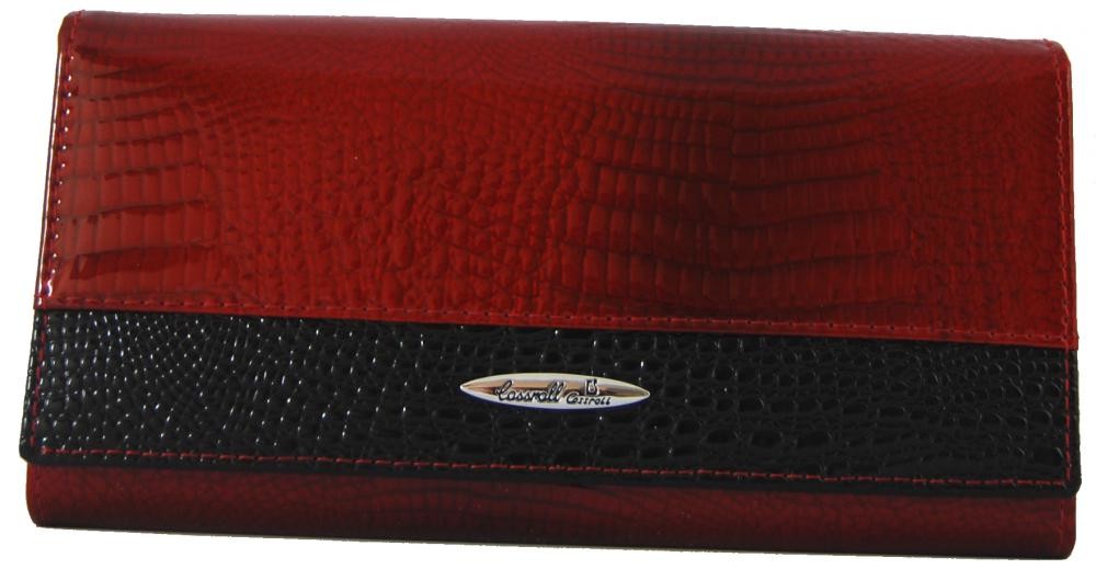 Dámská kožená peněženka v krabičce Cossroll 01-5242 červená